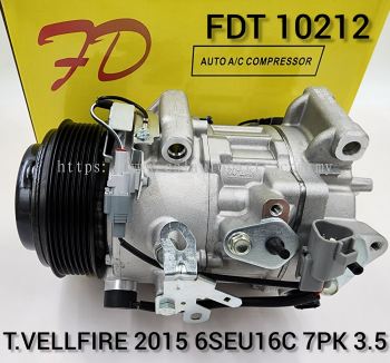 FDT 10212 T/Vellfire 14Y 6SEU16C 7PK 3.5 Compressor (NEW)