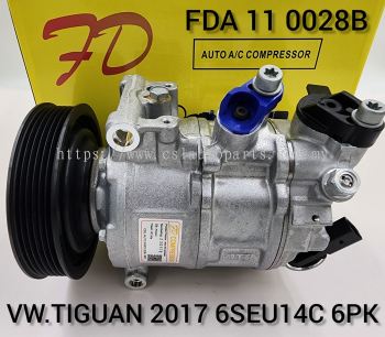 FDA 11 0028B Vw/Tiguan 17Y 6SEU14C 6PK Compressor (NEW)