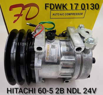 FDWK 17 0130 Hitachi 60-5 2B SD 7H13 NDK WK 24V Compressor (NEW)