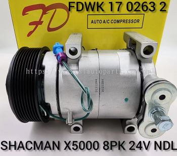 FDWK 17 0263 2 Shacman Truck X5000 7H15 NDL 24V 8PK Compressor (NEW)