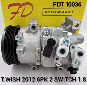 FDT 10036 T/Wish 12Y 6TSE14C-2CV 6PK 1.8 4840 Compressor (NEW)