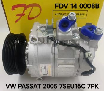 FDV 14 0008B Vw/Passat 05Y 7SEU16C 7PK Compressor (NEW)