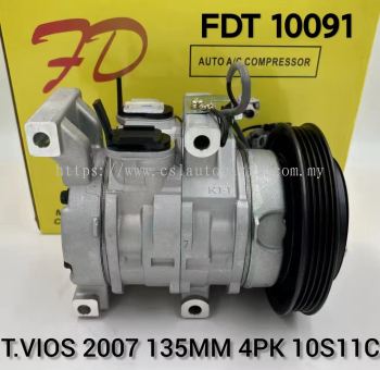 FDT 10091 T/Vios 07Y 10S11C 4PK 135mm Compressor (NEW)