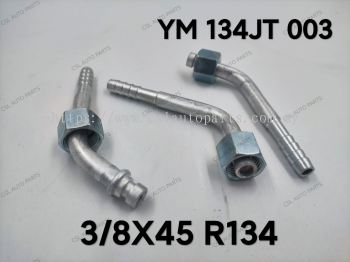 YM 134JT 003 3/8 X 45 R134 Fitting 