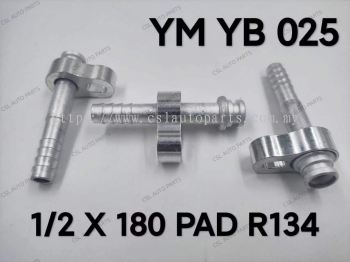 YM YB 025 1/2 X 180 PAD R134 W/Tube R134 Fitting