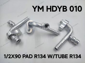 YM HDYB 010 1/2 X 90 PAD R134 W/Tube R134 Fitting