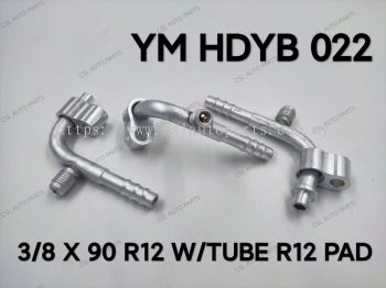 YM HDYB 022 3/8 X 90 PAD R12 W/Tube R12 Fitting