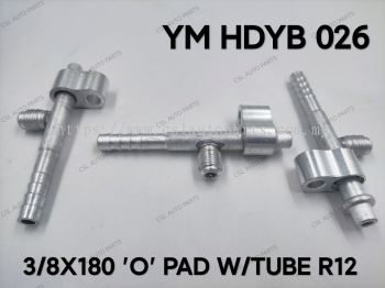 YM HDYB 026 3/8 X 180 PAD R12 W/Tube R12 Fitting