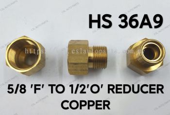 HS 36A9 5/8 'F' TO 1/2 'O' Reducer Copper