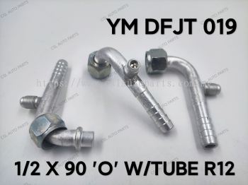 YM DFJT 019 1/2 X 90 "O" W/Tube R12 Fitting