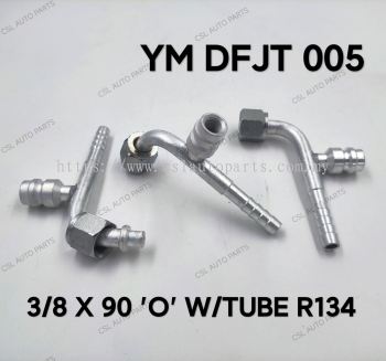 YM DFJT 005 3/8 X 90 "O" W/Tube R134 Fitting 