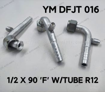 YM DFJT 016 1/2 X 90 'F' W/Tube R12 Fitting 