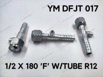 YM DFJT 017 1/2 X 180 'F' W/Tube R12 Fitting