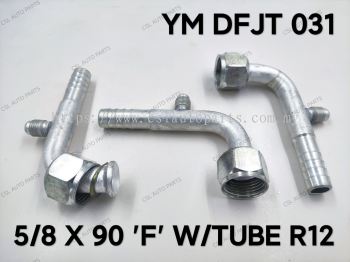 YM DFJT 031 5/8 X 90 "F" W/Tube R12 Fitting