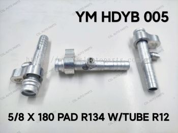 YM HDYB 005 5/8 X 180 Pad R134 W/Tube R12 Fitting