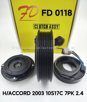 FD 0118 H/Accord 2003 10S17C 7pk 2.4 Clutch (NEW)