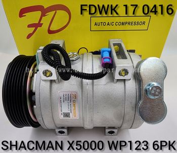 FDWK 17 0416 Shacman Truck X5000 DKS15 NDL 6PK Import WP123 Compressor (NEW)