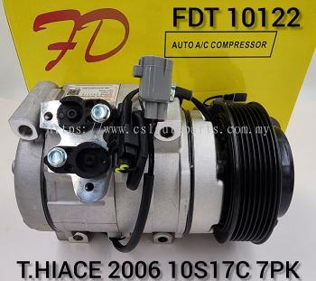 FDT 10122 T/Hiace 2006 10S17C 7PK Compressor (NEW)