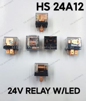 HS 24A12 24V Relay W/Led