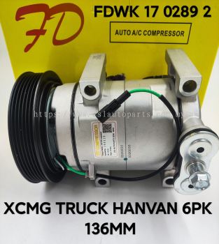 FDWK 17 0289 2 XCMG Truck Hanvan 6PK 136mm Compressor (NEW)