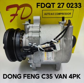 FDQT 27 0233 Dong Feng C35 Van 4PK Compressor (NEW)