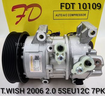 FDT 10109 Toyota Wish 2006 2.0 5SEU12C 7PK Compressor (NEW)