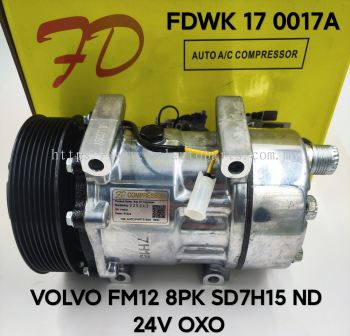 FDWK 17 0017A Volvo FM12 8PK SD7H15 ND 24V OXO Compressor (NEW)