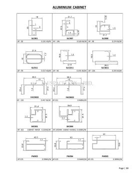 Aluminium Cabinet Aluminium Profile Series