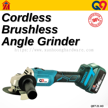 Q9 QET21AG Cordless Brushless Angle Grinder