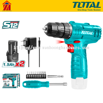 Total TOSLI22111 12V 1.5AH Cordless Hand Drill