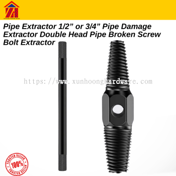 Pipe Extractor 1/2 or 3/4 Pipe Damage Extractor Double Head Pipe Broken Screw Bolt Extractor