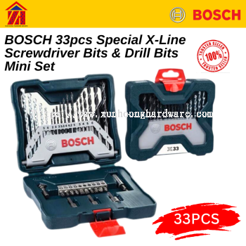 BOSCH 33pcs Special X-Line Screwdriver Bits & Drill Bits Mini Set