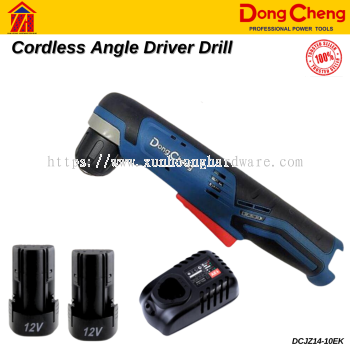 DongCheng 12V Cordless Angle Driver Drill 12v [800r/min / 11N.m / 1Kg] DCJZ14-10EK