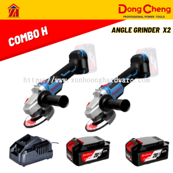 DongCheng Combo H 20V Cordless Angle Grinder x2