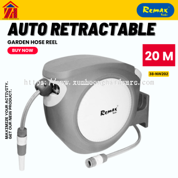 REMAX AUTO RETRACTABLE GARDEN HOSE REEL 38-NW202 (20M)