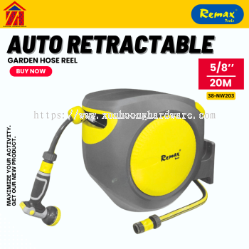 REMAX AUTO RETRACTABLE GARDEN HOSE REEL 38-NW203 (5/8'',20M)