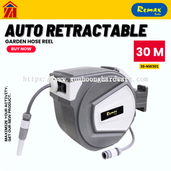 REMAX AUTO RETRACTABLE GARDEN HOSE REEL 38-NW301 (30M)