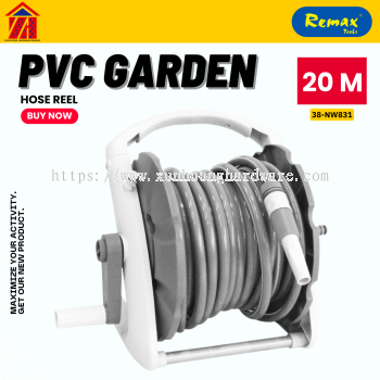 REMAX  PVC GARDEN HOSE TROLLEY REEL CART 38-NW831 (20M)