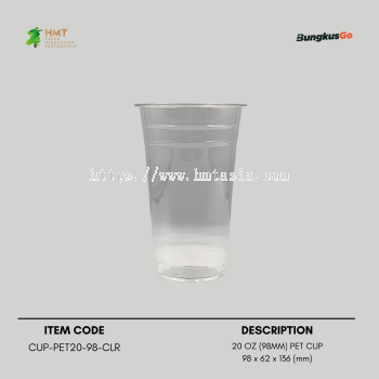 20 OZ (98MM) PET CUP