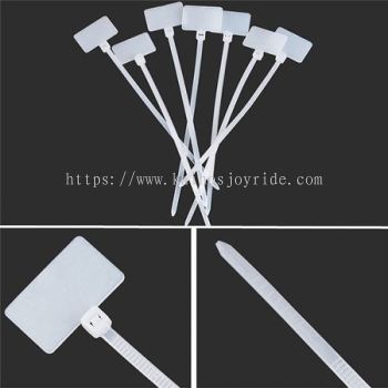 D42 Nylon Cable Tie with Tag (Length:150mm; Tag 25mmx15mm) (100pcs/pack)