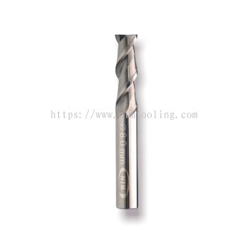 NHH 2 ~ Carbide End Mill 2 Flute (Helix 45��) - Uncoated