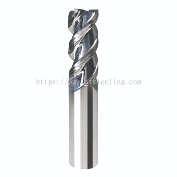 EHHSE ~ E-Max Carbide High Helix Standard End Mill 3 Flute - Uncoated