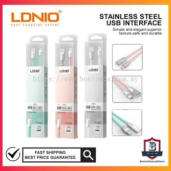 LDNIO LS26 Micro USB 2.5A Fast Charging And Data Transfer Stainless Steel Cable