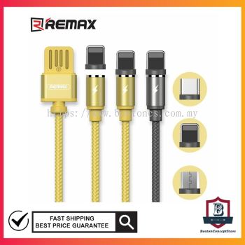 Remax Gravity Magnetic Magnet Cable RC095 For iPhone Lightning Micro Type C Fast Charge