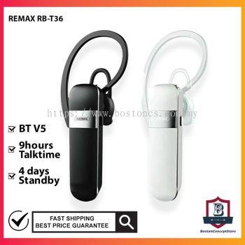 Remax RB-T36 Bluetooth Wireless Headset Earpiece Handsfree RBT36 T36 Remax Earpiece
