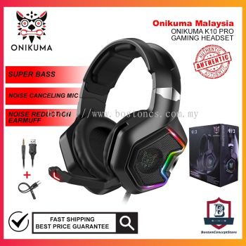 ONIKUMA K10 / K10 Pro Gaming Headset RGB LED Over-Ear Headphones with Omnidirectional Microphone