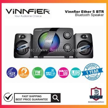 Vinnfier Ether 5 BTR 2.1 Speaker with Built in Bluetooth TV Speaker
