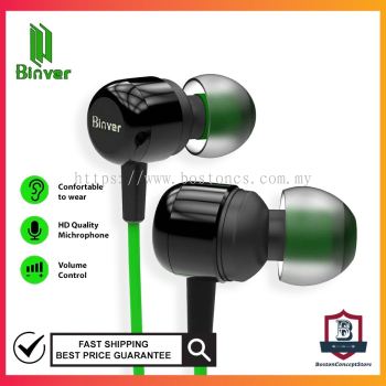 Binver P35 Gaming Headset Magnet In-Ear Earphone With Mic Earphone Extra Bass Music Gaming Earphone Extra Comfortable