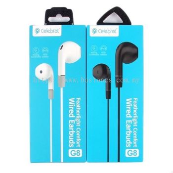 Celebrat G8 Deep Bass Stereo Earphones Comfort Wired Earbuds 3.5mm In-ear Headset
