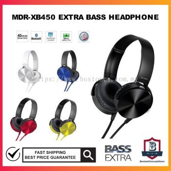 MDR-XB450AP Extra Bass Stereo Headphone Wired Headphone  XB 450 XB450 Online Class Headphone